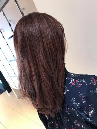 セミロング カラー ブリーチカラー/ 岩破瑞希のヘアスタイル