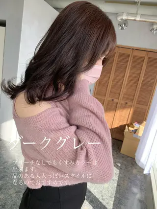 ミディアム カラー flocci🌙 フロクシのヘアスタイル