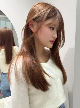 ロング 透明感🍨レイヤー ヘアセット/miyuのヘアスタイル