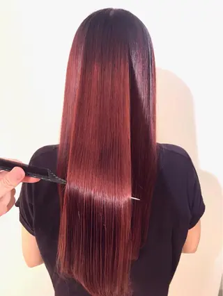 ロング カラー パーマ ヘアアレンジ 🥇髪質改善🥇 polon代表鵜澤のヘアスタイル