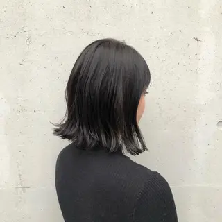 ミディアム カラー 酸性縮毛矯正🧴韓国 レイヤー/髪質改善のヘアスタイル