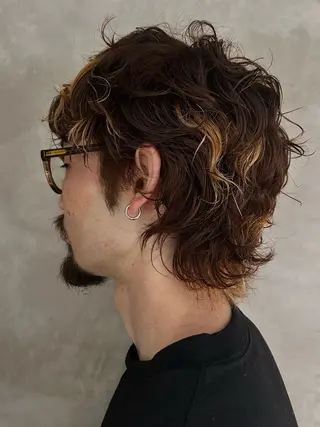 パーマ メンズ デザインカット/ パーマ/nanaのヘアスタイル