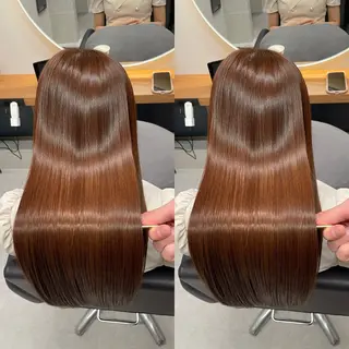 セミロング 新宿No.1艶髪矯正 美艶カラー/FUKAのヘアスタイル