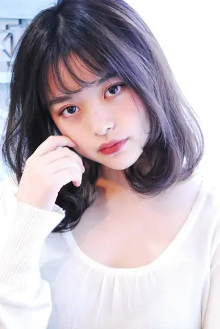 ミディアム カラー パーマ ヘアアレンジ メンズ 表参道Lise おおいしおりのヘアスタイル