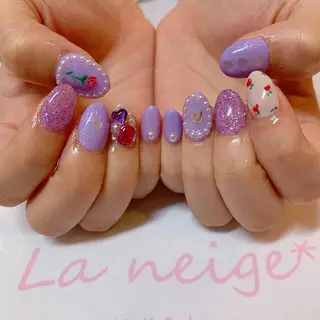 ネイル La neige* yuki 🥯🍑のネイルデザイン