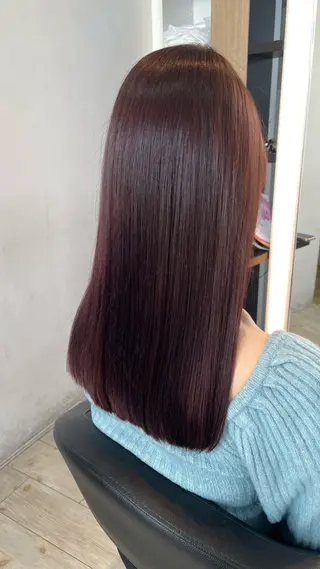 ロング カラー ブリーチ/髪質改善/ ハイトーン/暖色のヘアスタイル