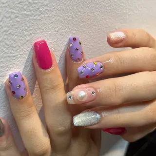 ネイル 🪷福本 亜実　/大阪心斎橋のネイルデザイン