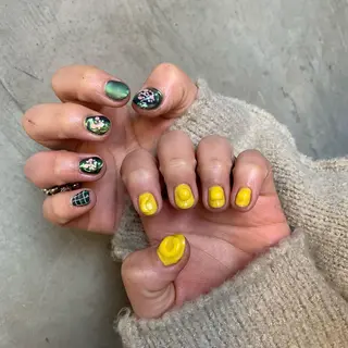 ネイル AOI✩⡱ y2kネイルのネイルデザイン