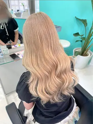 ロング カラー mana/メンズ/ ヘアセット/ブリーチのヘアスタイル