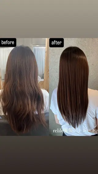 ロング パーマ relile所属・🔷髪質改善✂︎ 艶髪矯正✂︎岡崎洋介のヘアスタイル