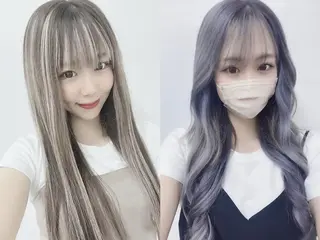 ロング カラー エクステ LuciAのヘアスタイル