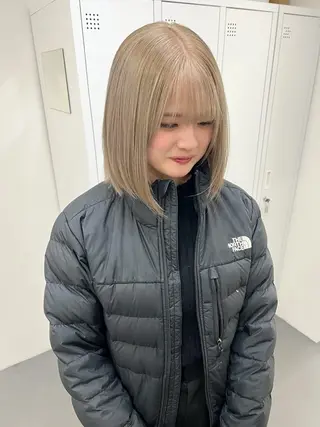 ミディアム カラー Lavire所属・レイヤーカット/韓国 /ハイトーン/amiのヘアスタイル