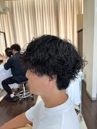 ショート パーマ メンズ AROH  men's cut&men's perm 船橋店所属・🧊メンズ特化🧊 高木航希のヘアスタイル
