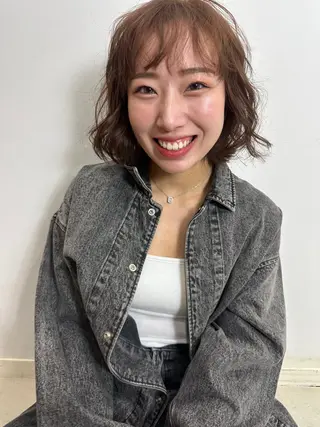 ミディアム カラー パーマ nambu-GARDEN所属・和泉海咲/ 艶髪💖大人可愛いのヘアスタイル