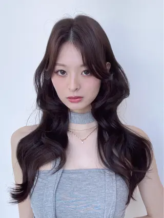 ロング 顔周り/透明感カラー /韓国ヘア/TAKUのヘアスタイル