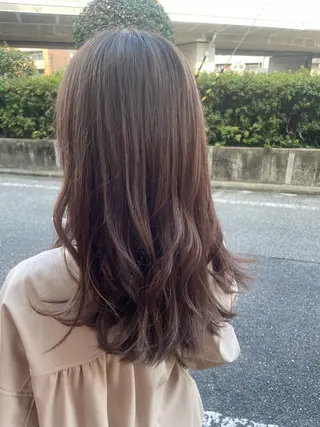ミディアム 特化✨透明感カラー 白髪染め✨住田緋菜のヘアスタイル