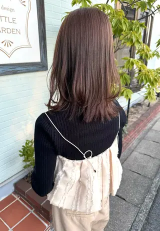 セミロング カラー Hanon hair＆relaxation所属・🌿‬Hanon 藤井よし乃🌿‬のヘアスタイル