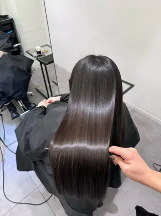 ロング パーマ AHNKISM所属・髪質改善/艶カラー HANAのヘアスタイル