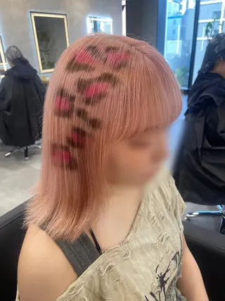 セミロング カラー ヘアアレンジ 透明感カラー/推しカ ラー☁️JURAのヘアスタイル