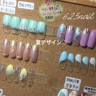 ネイル 625nail 無料P有/春日白水のネイルデザイン