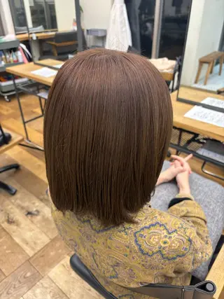 ミディアム カラー よこやま なぎさのヘアスタイル