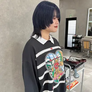 ミディアム カラー はちすか るかのヘアスタイル