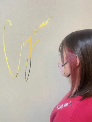 ミディアム カラー 【Ciyon.】 Momokoのヘアスタイル