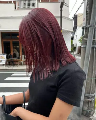 ミディアム カラー 艶髪／暖色カラー🌹 ⭐︎KOHEYのヘアスタイル