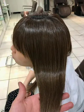 セミロング パーマ 韓国ヘア×髪質改善 ⭐️谷遼平⭐️のヘアスタイル