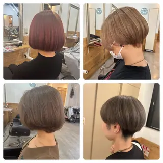 ショート カラー 髪質改善＆ブリーチ 伊勢　祐一郎のヘアスタイル