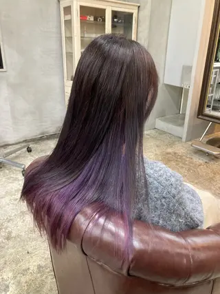 ロング カラー 新田龍之輔 →メンズ／派手髪のヘアスタイル