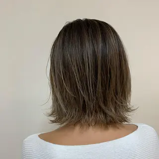 ミディアム カラー ヘアアレンジ 【Sweep】おじま のぞみのヘアスタイル