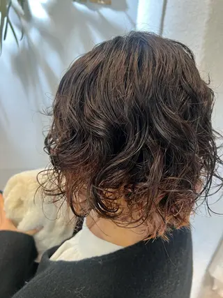 ショート パーマ オタク美容師💟 チバコナツのヘアスタイル
