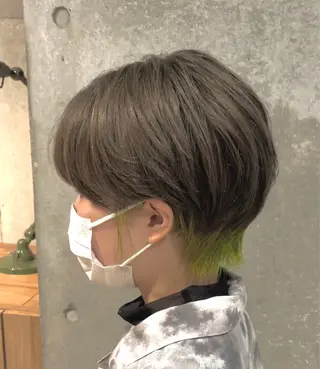 ショート カラー EARTH AOBADAIのヘアスタイル