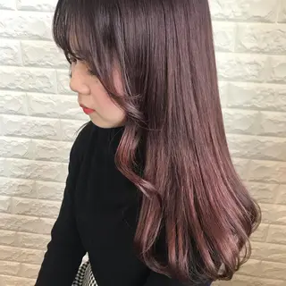 ロング カラー ヘアアレンジ knock【ノック】所属・烏丸韓国ヘア🇰🇷 ayaka🎀のヘアスタイル