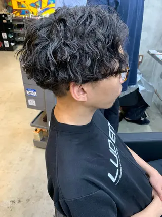 パーマ メンズ ⚡️メンズパーマ特化 mens支持◎/忠地のヘアスタイル