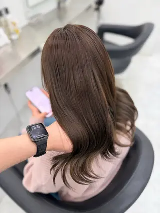 カラー 透ける透明感カラー 🎀anju/渋谷のヘアスタイル