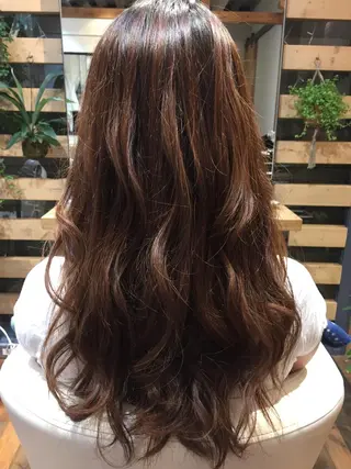 ロング ヒロミ/アレンジ/ アンニュイ/透け感のヘアスタイル