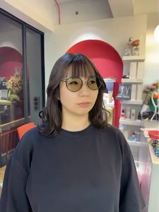 ミディアム カラー Boxmico. / カカズ コトネのヘアスタイル