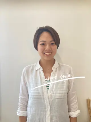 ショート カラー お洒落パーマ/ 艶カラー/michiのヘアスタイル