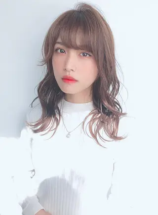 ミディアム カラー パーマ ヘアアレンジ メンズ 美髪矯正 Rioのヘアスタイル