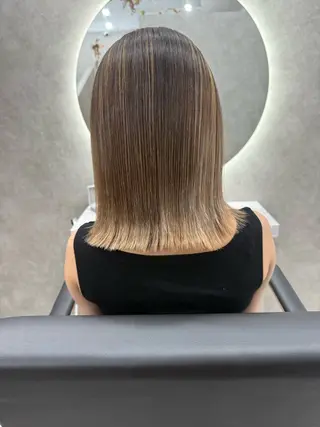 カラー 髪質改善/縮毛矯正/ ブリーチ/荊尾のヘアスタイル