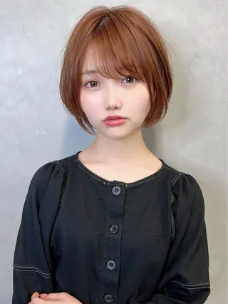 ショート カラー ボブ/レイヤー /植原健太のヘアスタイル