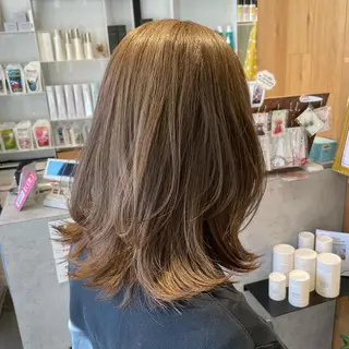 ミディアム カラー さかきばら すみえのヘアスタイル