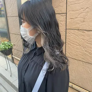 ミディアム カラー イシカワ エリナのヘアスタイル