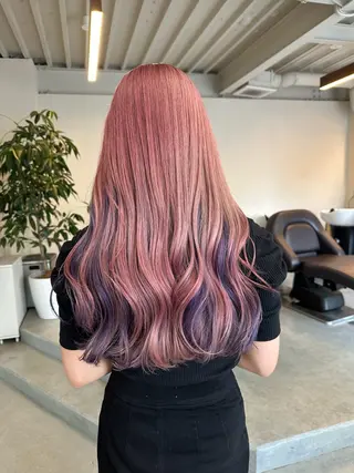 ロング カラー ハイトーン×似合わせ 🌱中川慎之介のヘアスタイル