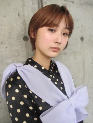 ショート カラー tarte所属・地毛風ストレート🫧 ／艶カラー／イズミのヘアスタイル