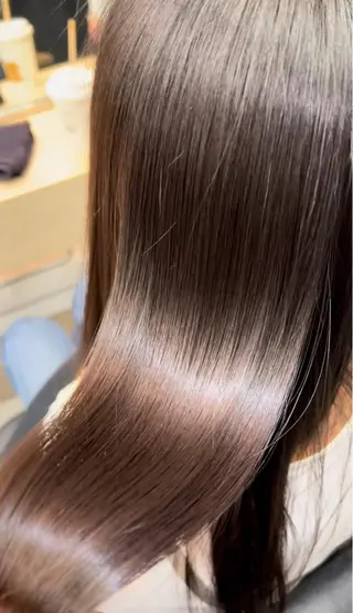 ロング rio￤ブラウン￤暗 髪￤縮毛矯正🌙のヘアスタイル