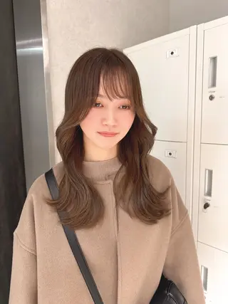 ミディアム カラー 加藤 利基のヘアスタイル