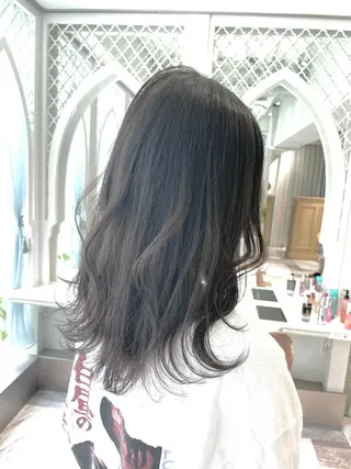 セミロング カラー 美髪/カラー 美容院🌈渡辺隼也のヘアスタイル